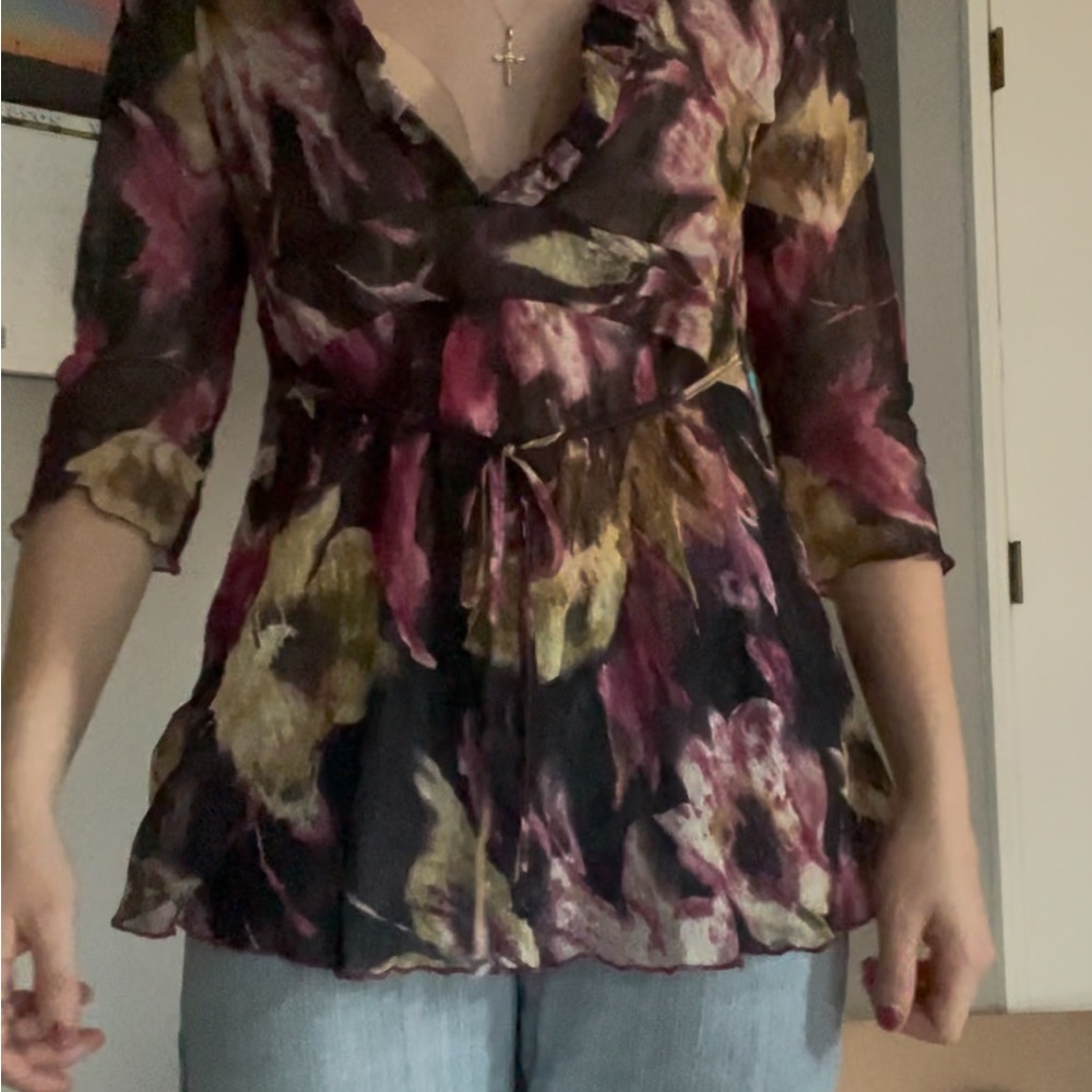 Per Una Multicolor Floral Blouse